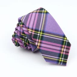 Plaid Tie For Men Women Soft Skinny Cotton TR Fabric Necktie For Wedding Bussiness Casual Man's Neckties Suits Flower Cravat