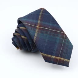 Plaid Tie For Men Women Soft Skinny Cotton TR Fabric Necktie For Wedding Bussiness Casual Man's Neckties Suits Flower Cravat