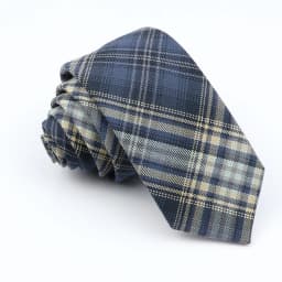 Plaid Tie For Men Women Soft Skinny Cotton TR Fabric Necktie For Wedding Bussiness Casual Man's Neckties Suits Flower Cravat
