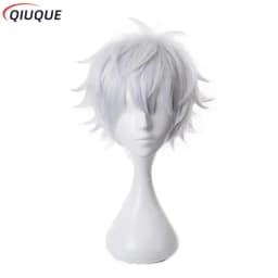 110-3XL Black / Blue Gojo Satoru Cosplay Costume Eye Patch Wigs Glasses Anime Halloween Party Unisex Uniforms