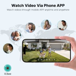 Hiseeu 4K 8MP Dual Lens PTZ Wifi IP Camera 8X Zoom Outdoor HD Full Color Night Vision Human Detection Video Surveillance Cameras