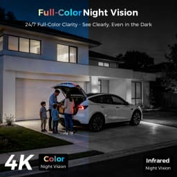 Hiseeu 4K 8MP Dual Lens PTZ Wifi IP Camera 8X Zoom Outdoor HD Full Color Night Vision Human Detection Video Surveillance Cameras