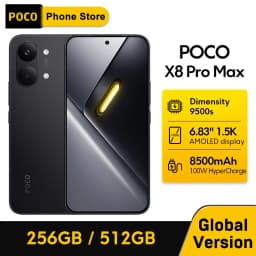 POCO X8 Pro Max 5G Smartphone Global Version 8500mAh battery 6.83'' 1.5K 120Hz Ultra-Bright AMOLED Display Dimensity 9500s NFC