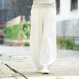 2024 Cotton Linen Bloomers Wide Leg Pants Women Vintage Full Length Fashion Elegent Pants Solid Elasitic Waist Spring Autumn 5XL