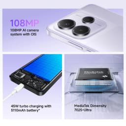 New Xiaomi Redmi Note 14 5G Smartphone Global Version 45W Turbo Charging MTK Dimensity 7025-Ultra CPU NFC 108MP Camera