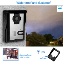 2023 Cheap Video Door Phone Wired Intercom System Outdoor Camera Door Bell 700TVL IR Night Vision Waterproof for Home Apartment