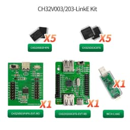 1Pcs/Kit CH32V003F4P6 QingKe RISC-V2A 1-wire SDI System Main Frequency 48MHz