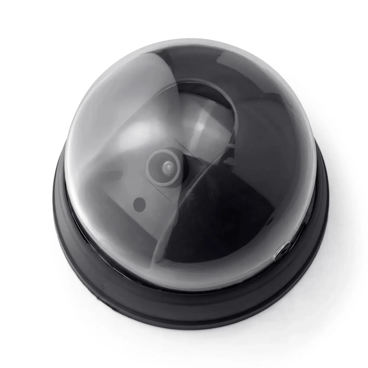 Fuers Creative Black Plastic Dome CCTV Dummy Camera Flashing Led Fake Camera Surveillance Security System