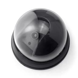 Fuers Creative Black Plastic Dome CCTV Dummy Camera Flashing Led Fake Camera Surveillance Security System