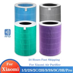 Air Purifier Filter For Xiaomi Air Purifier Mi 2/1/2S/3/ 3H/Pro Air Purifier H13 Carbon HEPA Filter PM2.5 With RFID Replacement