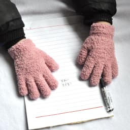 Children Gloves For 3-6 Years Old Winter Kids Coral Fleece Thicken Baby Plush Furry Full Finger Mittens Soft Gloves Keep Warm