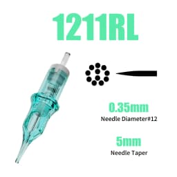 Dragonhawk Body Art Permanent Makeup Tattoo Cartridge Needles Alpah Series Disposable RL/RM/RS/M for Tattoo Machine Gun Supply