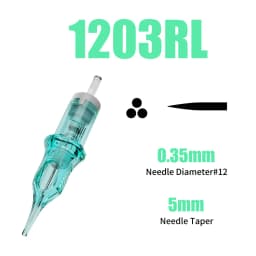 Dragonhawk Body Art Permanent Makeup Tattoo Cartridge Needles Alpah Series Disposable RL/RM/RS/M for Tattoo Machine Gun Supply