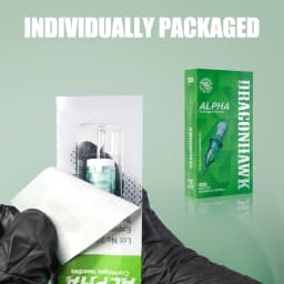 Dragonhawk Body Art Permanent Makeup Tattoo Cartridge Needles Alpah Series Disposable RL/RM/RS/M for Tattoo Machine Gun Supply