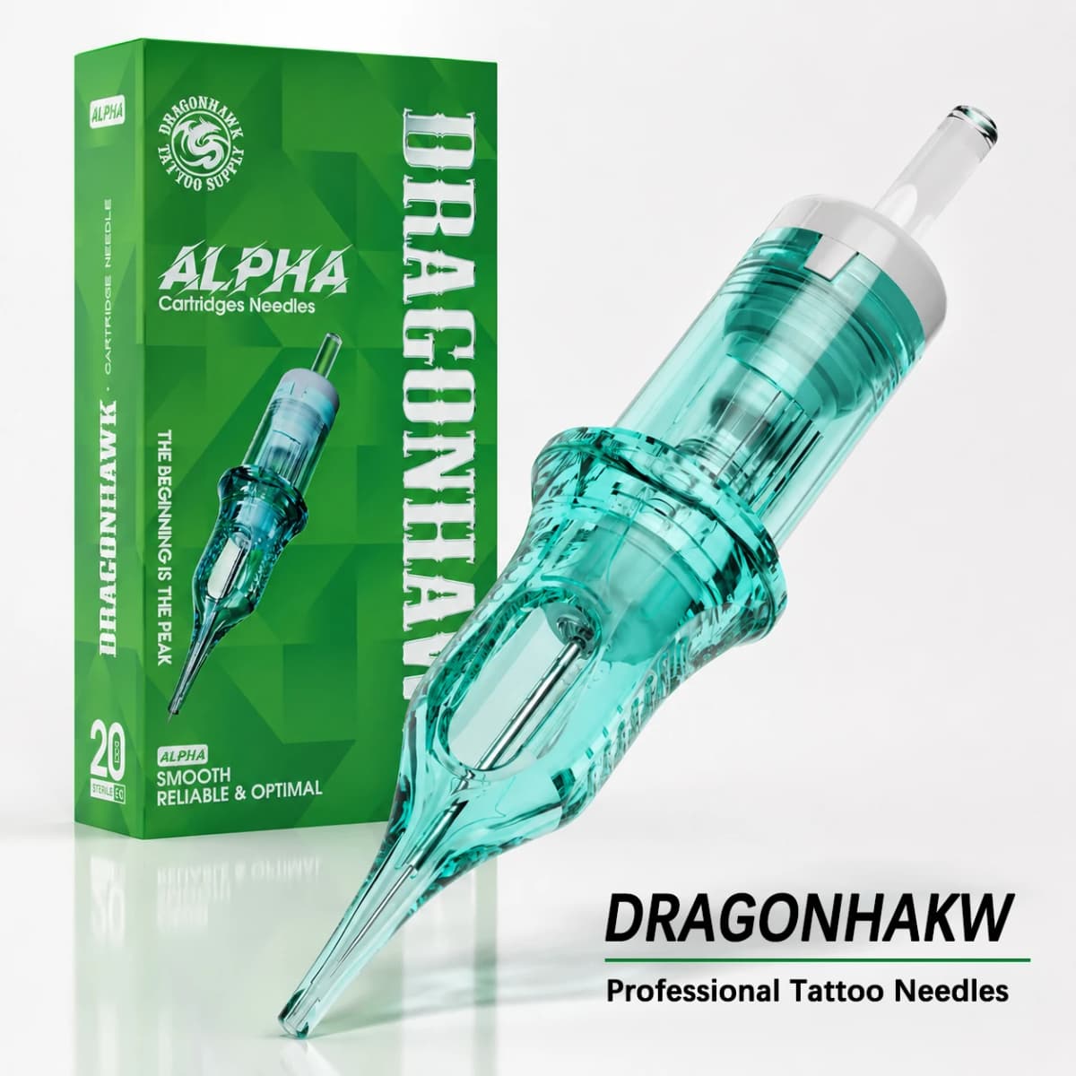 Dragonhawk Body Art Permanent Makeup Tattoo Cartridge Needles Alpah Series Disposable RL/RM/RS/M for Tattoo Machine Gun Supply