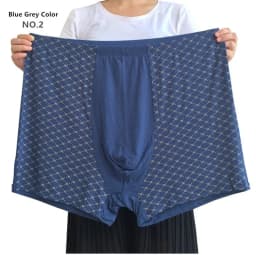Plus Size 9XL Underwear Men Boxer Para Boxershorts 11XL Shorts Male Bamboo Fiber Loose Soft Large Oversized Modal Underpants