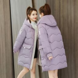 2026 Winter Women Jacket Coats Long Parkas Female Down Cotton Hooded Overcoat Thick Warm Jackets Windproof Casual Student Coat