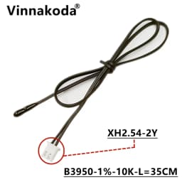 1PCS NTC Thermistor Temperature Sensor B3950 10K 1% Air Probe Air Conditioning Probe 20/35/50CM 1/2M