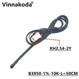 1PCS NTC Thermistor Temperature Sensor B3950 10K 1% Air Probe Air Conditioning Probe 20/35/50CM 1/2M