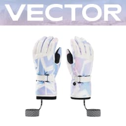 Extra Thick Men Women 2-IN-1 Mittens Ski Gloves Snowboard Snow Winter Sports Warm Waterproof Windproof Skiing Faux Leather Plam
