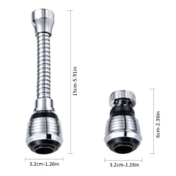 Kitchen Faucet Nozzle Extender Sink Water Tap Nozzle Filter Bubbler Faucet Aerator Attachment Home Bathroom Toilet Accessories