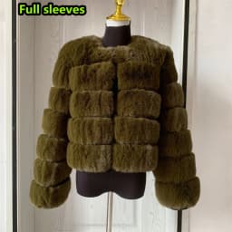 Women's Fashion Faux Fur Coat Super Hot Autumn Winter Women Short Faux Fox Fur Fluffy Jacket High Quality 7XL Ladies Furry Coats