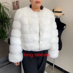 Women's Fashion Faux Fur Coat Super Hot Autumn Winter Women Short Faux Fox Fur Fluffy Jacket High Quality 7XL Ladies Furry Coats