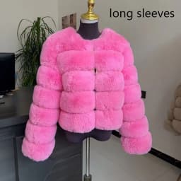 Women's Fashion Faux Fur Coat Super Hot Autumn Winter Women Short Faux Fox Fur Fluffy Jacket High Quality 7XL Ladies Furry Coats