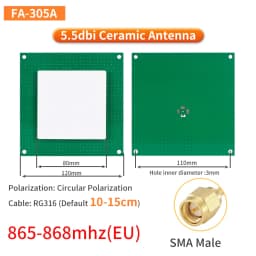 UHF RFID Circular Ceramic Antenna Use for Access Control UHF RFID Reader Small Antenna with SMA MMCX TNC for UHF RFID Reader