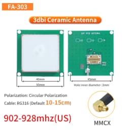 UHF RFID Circular Ceramic Antenna Use for Access Control UHF RFID Reader Small Antenna with SMA MMCX TNC for UHF RFID Reader