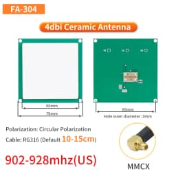 UHF RFID Circular Ceramic Antenna Use for Access Control UHF RFID Reader Small Antenna with SMA MMCX TNC for UHF RFID Reader