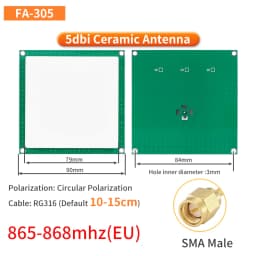 UHF RFID Circular Ceramic Antenna Use for Access Control UHF RFID Reader Small Antenna with SMA MMCX TNC for UHF RFID Reader