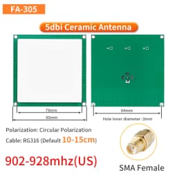 UHF RFID Circular Ceramic Antenna Use for Access Control UHF RFID Reader Small Antenna with SMA MMCX TNC for UHF RFID Reader