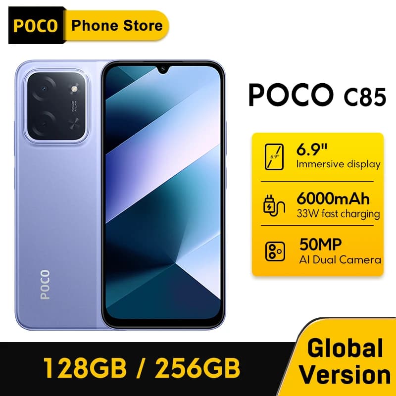 New POCO C95 Pro Smartphone Global Version 7500mAh Battery 45W Charging 6.9" 120Hz display 50MP Camera Helio G91-Ultra