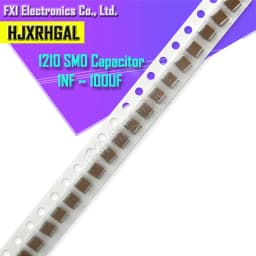 50PCS 1210 SMD Chip capacitor 1nF 4.7nF 100nF 470nF 680nF 0.1uF 1uF 2.2uF 4.7uF 10uF 22uF 47uF 100uF 10V 16V 25V 50V 1KV 2KV