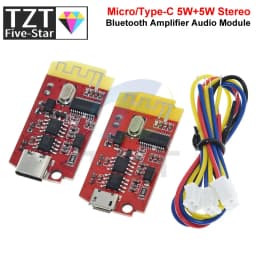 1/3PCS DC 3.7V 5V 5W Digital Audio Amplifie Board Double Plate DIY Bluetooth-5.0 Speaker Sound Music Module Type-c/Micro USB