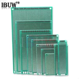 Single Side Prototype PCB Board 2X8 3X7 4X6 5X5 5X7 6X8 7X9 7X10 8X12 9X10 9X15 CM Universal Printed Circuit Board For Arduino