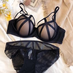Hot Sale Women Lace Underwear Sexy Hollow Push Up Bra Set Classic Bandage Lingerie Fashion Fluorescent Plus Size C D Brassiere