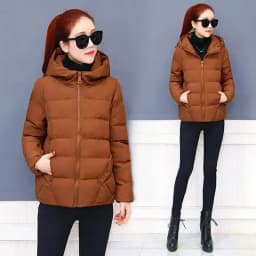 New Winter Women's Cold Coat Parkas Super Hot Hooded Padded Jacket Cropped Jacket Plus Size Long Sleeve Top Korean Fashion