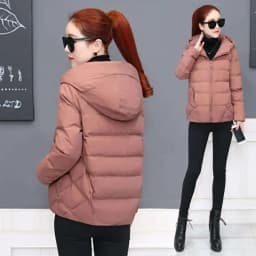 New Winter Women's Cold Coat Parkas Super Hot Hooded Padded Jacket Cropped Jacket Plus Size Long Sleeve Top Korean Fashion