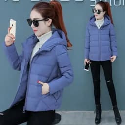 New Winter Women's Cold Coat Parkas Super Hot Hooded Padded Jacket Cropped Jacket Plus Size Long Sleeve Top Korean Fashion