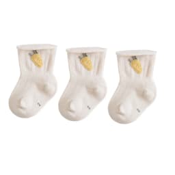 3Pair/lot New Baby Socks Cotton Cartoon Carrot Newborn Boys and Girls Foot Socks