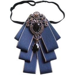 Luxury Fashion Bowties Bows Tie Brooch Fabric Crystal Pins And Brooches Corsage Butterfly Blouse Accessories Pin Lapel for Women