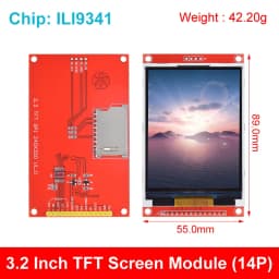 TFT Display 0.96/1.3/1.44/1.8/2.4/2.8/3.5 Inch TFT Full Color Screen LCD Module ST7735 ILI9341 Driver Interface SPI for Arduino