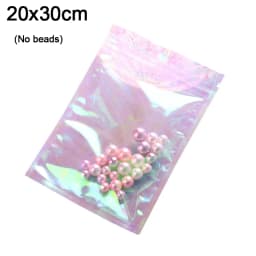 100pcs Bubble Bag Translucent Zip Lock Bags Holographic Storage Bag Xmas Gift Packaging Socks Sexy Lingerie Glove Cosmetics