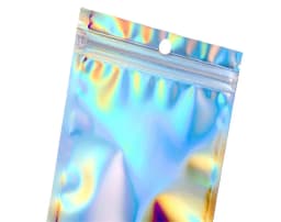 100pcs Bubble Bag Translucent Zip Lock Bags Holographic Storage Bag Xmas Gift Packaging Socks Sexy Lingerie Glove Cosmetics