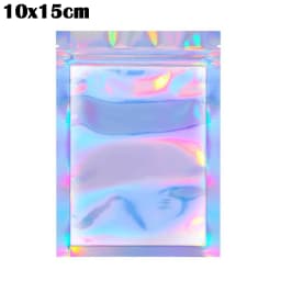 100pcs Bubble Bag Translucent Zip Lock Bags Holographic Storage Bag Xmas Gift Packaging Socks Sexy Lingerie Glove Cosmetics