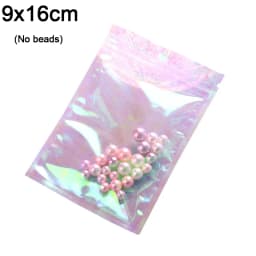 100pcs Bubble Bag Translucent Zip Lock Bags Holographic Storage Bag Xmas Gift Packaging Socks Sexy Lingerie Glove Cosmetics