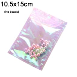 100pcs Bubble Bag Translucent Zip Lock Bags Holographic Storage Bag Xmas Gift Packaging Socks Sexy Lingerie Glove Cosmetics