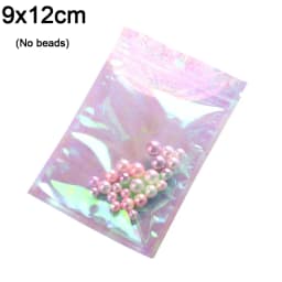 100pcs Bubble Bag Translucent Zip Lock Bags Holographic Storage Bag Xmas Gift Packaging Socks Sexy Lingerie Glove Cosmetics